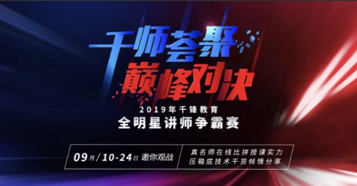 用技能點(diǎn)亮未來——千鋒教育全明星講師爭(zhēng)霸賽精彩紛呈
