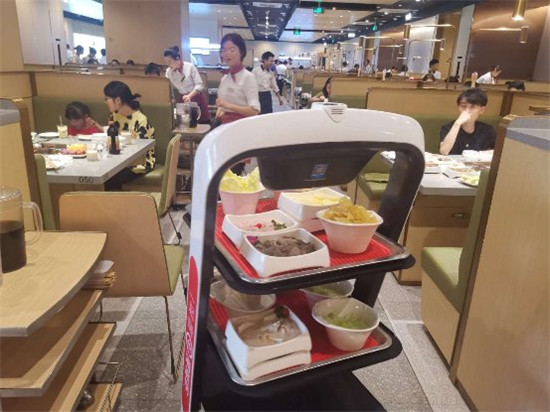 將科技元素做到極致,中國餐飲業(yè)用機(jī)器人突圍新時代