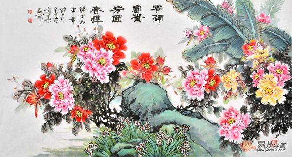 客廳沙發(fā)墻裝飾畫掛什么好，畫美寓意更美的花鳥畫分享