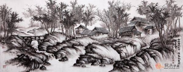 有時(shí)，一人獨(dú)坐也非寂寞，靜坐品賞吳大愷寫(xiě)意山水