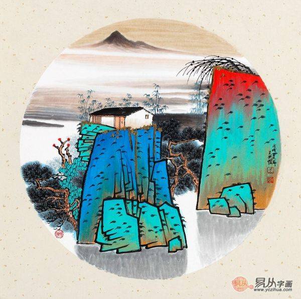 有時(shí)，一人獨(dú)坐也非寂寞，靜坐品賞吳大愷寫(xiě)意山水