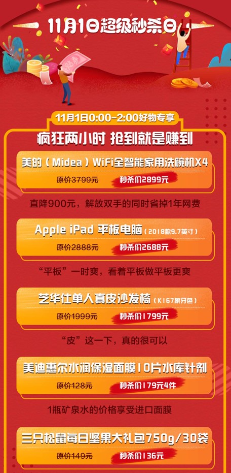 京東11.11超級(jí)百億補(bǔ)貼，千億優(yōu)惠打造億款爆品，5G手機(jī)最高省2000