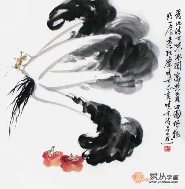 什么畫(huà)掛在玄關(guān)寓意好？掛鄭曉京白菜國(guó)畫(huà) 擁有好風(fēng)水的家