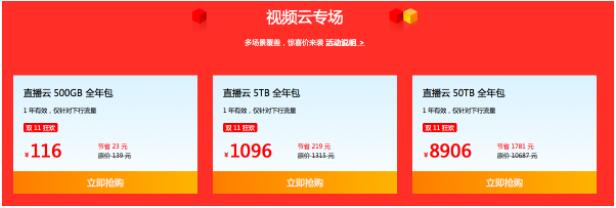 七牛云雙11云采購嘉年華，CDN、云存儲等資源包低至1折