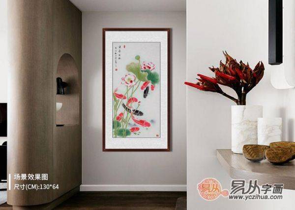 進(jìn)門玄關(guān)裝飾畫掛什么好，易從網(wǎng)力薦的這些豎幅花鳥畫最合適