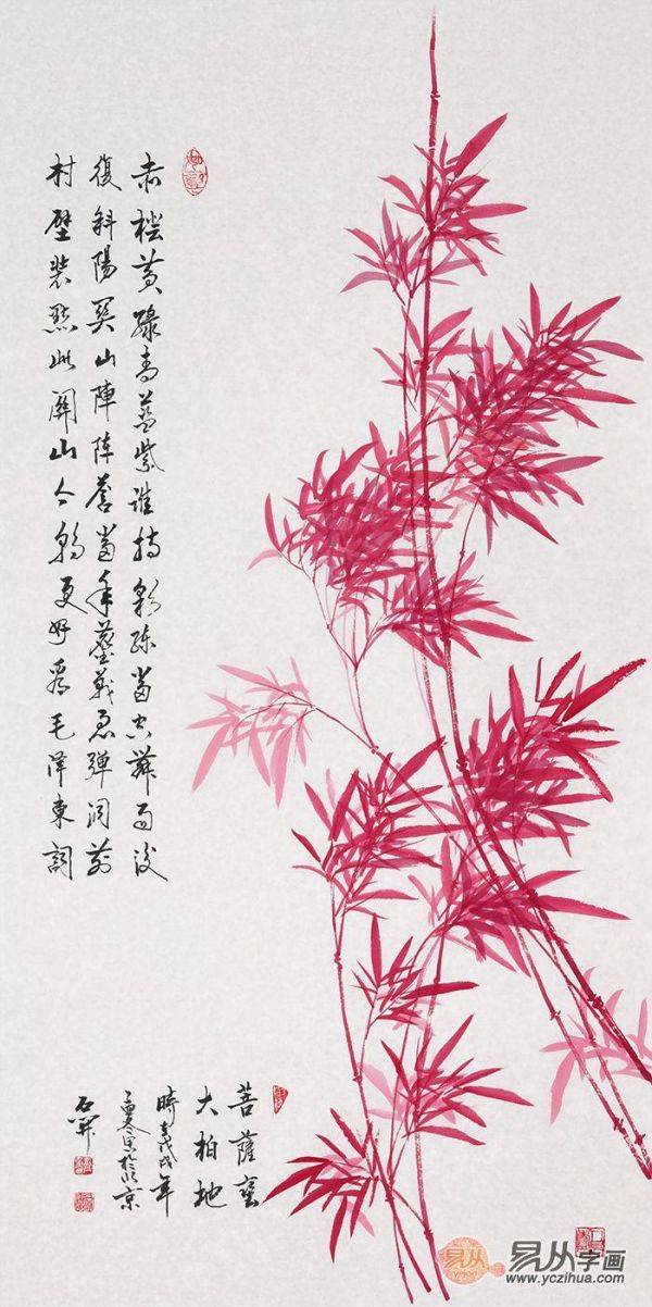 進(jìn)門玄關(guān)裝飾畫掛什么好，易從網(wǎng)力薦的這些豎幅花鳥畫最合適