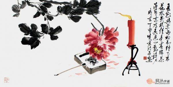 掛牡丹國(guó)畫好不好？掛鄭曉京寫意牡丹圖 擁有好風(fēng)水的家
