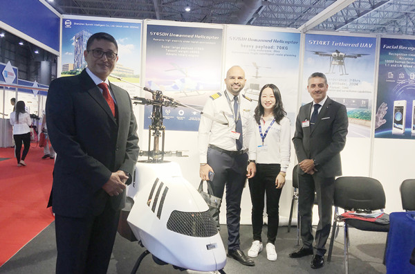 賽為智能賽鷹無人機(jī)亮相2019年迪拜國際航空展