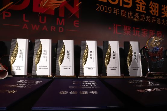 完美世界游戲斬獲2019年金翎獎(jiǎng)6項(xiàng)大獎(jiǎng)
