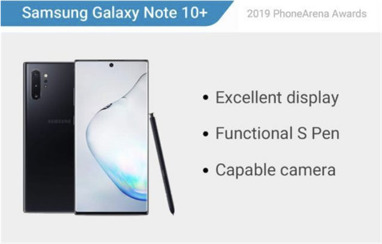 Phone Arena：三星Galaxy Note10+ 5G 年度最佳手機