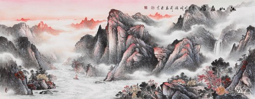 山水畫美輪美奐 用作收藏價(jià)值極高！
