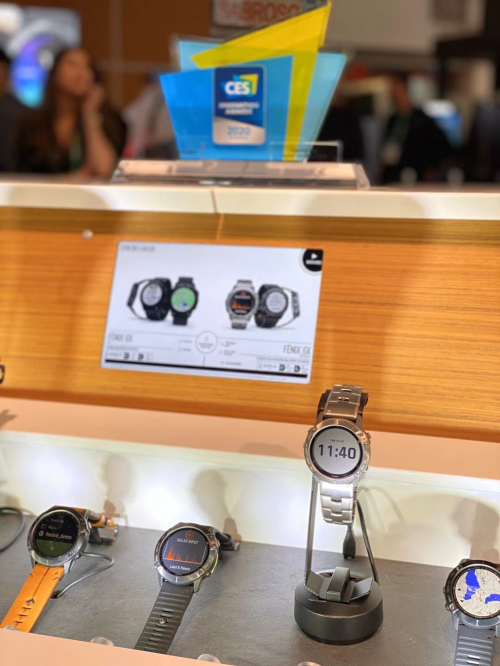 Garmin攜全系新品亮相CES 2020，兩款智能腕表斬獲創(chuàng)新大獎(jiǎng)