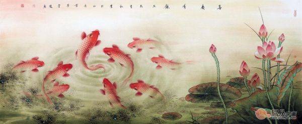 收藏誰(shuí)的魚畫好？中美協(xié)藍(lán)健康，這位廣西畫家把魚畫活了