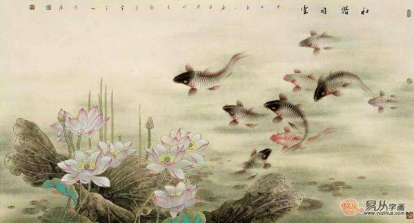收藏誰(shuí)的魚畫好？中美協(xié)藍(lán)健康，這位廣西畫家把魚畫活了