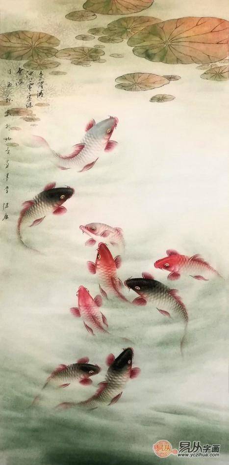 收藏誰(shuí)的魚畫好？中美協(xié)藍(lán)健康，這位廣西畫家把魚畫活了