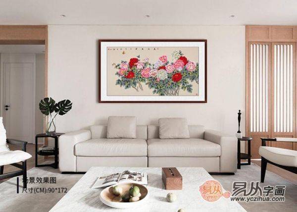 客廳沙發(fā)背景墻怎么裝飾好，一幅名家書畫真跡瞬間提高家的逼格