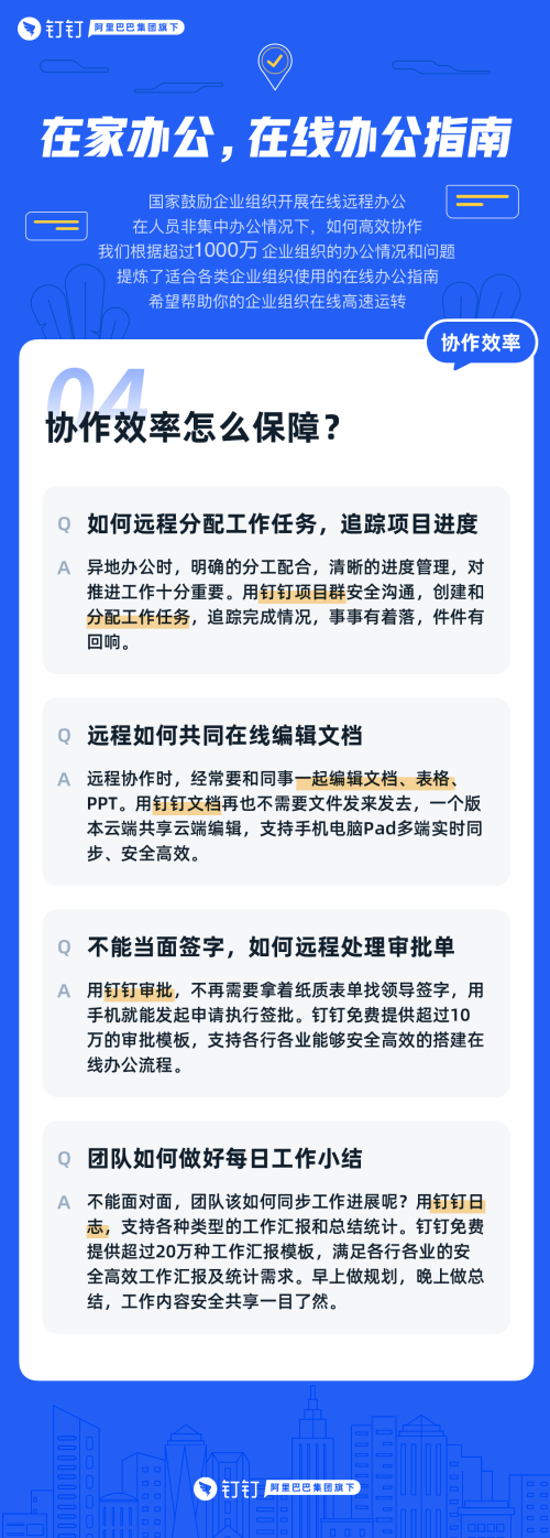 有了釘釘在家辦公指南 宅家辦公也不怕！