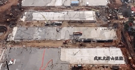 火神山正式投用！根云平臺20秒帶你從“挖掘機(jī)天團(tuán)”的開工運(yùn)行數(shù)據(jù)回顧8天奇跡！