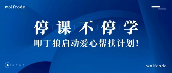 叩丁狼拿出百萬課程補(bǔ)貼，支持湖北青年學(xué)習(xí)IT！
