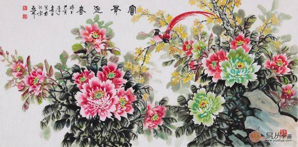 適合掛客廳的書畫作品大全，2020暢銷花鳥畫推薦