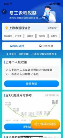 一線城市復工不足四成？看看百度地圖復工指數(shù)怎么說