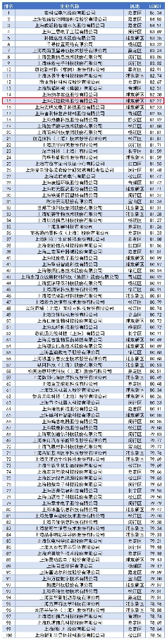 上海專精特新‘小巨人’市場競爭力指數(shù)發(fā)布，派拉軟件位列TOP100第15位