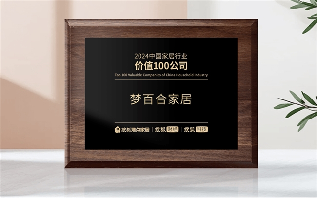 畫上年度圓滿句號，夢百合上榜“2024中國家居行業(yè)價(jià)值100公司”！