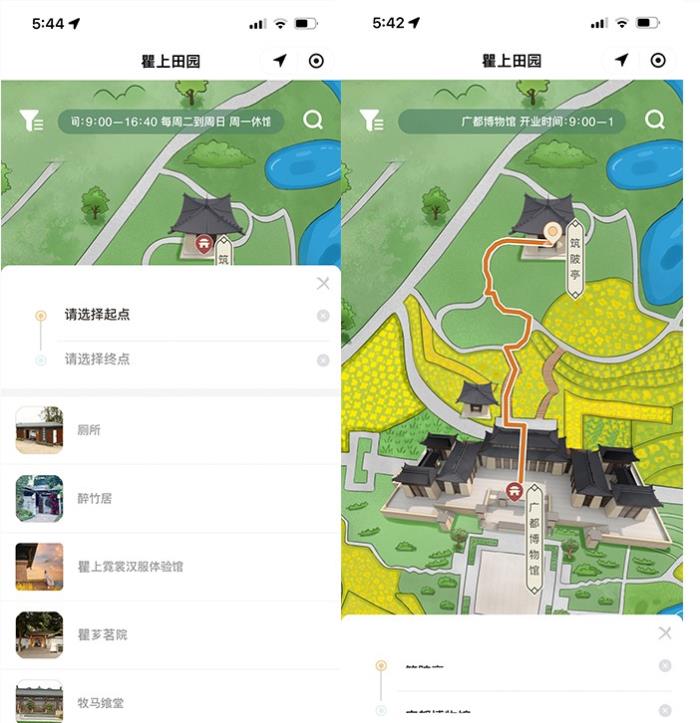 景區(qū)國(guó)風(fēng)手繪地圖,一站式精準(zhǔn)導(dǎo)航,攜手積木易搭為瞿上田園景區(qū)打造智慧景區(qū)導(dǎo)航系統(tǒng)
