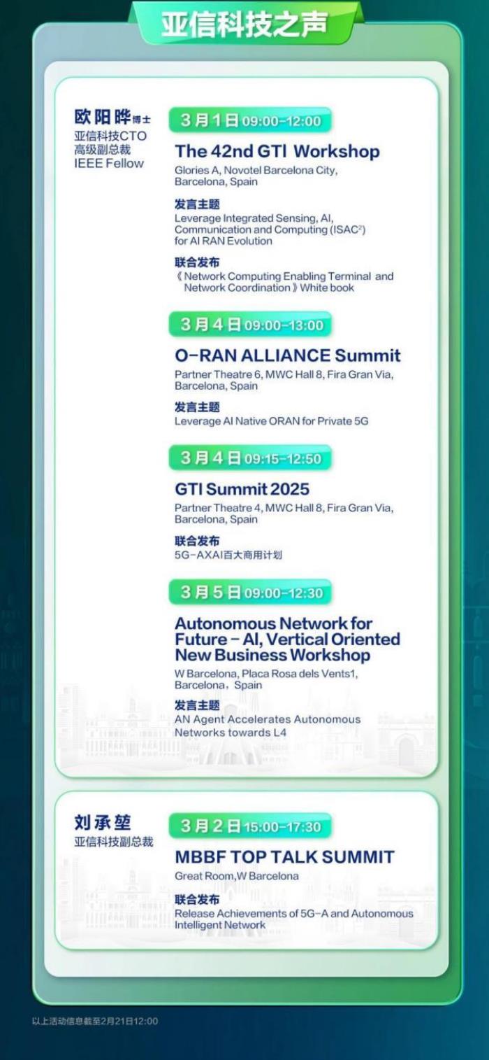 MWC 2025 巴塞羅那，亞信科技與您不見不散！