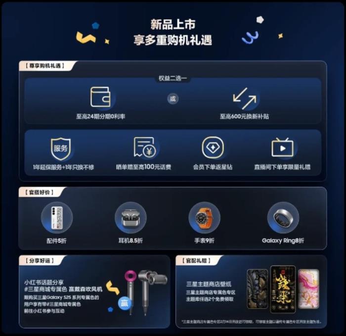 三星Galaxy S25系列：新品熱賣(mài)禮遇多 國(guó)補(bǔ)至高優(yōu)惠500元