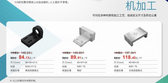 meviy非標(biāo)零件AI智能報價平臺限時6折，鈑金加工、機加工均參與