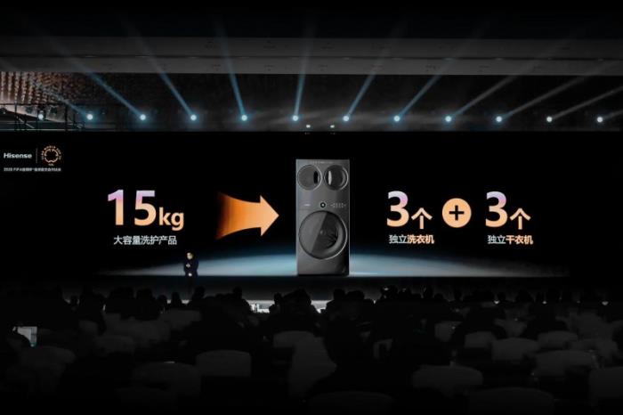 海信洗衣機發(fā)布全球首臺4合1熱泵洗烘一體機，引領(lǐng)健康洗護新趨勢