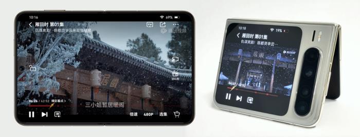 雙屏追劇+鴻蒙Vivid標(biāo)準(zhǔn)，騰訊視頻在Pura X上殺瘋了！