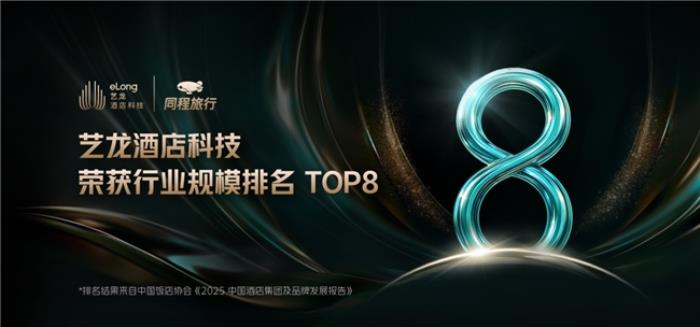 藝龍酒店科技榮登中飯協(xié)2024中國酒店集團規(guī)模排名榜TOP8