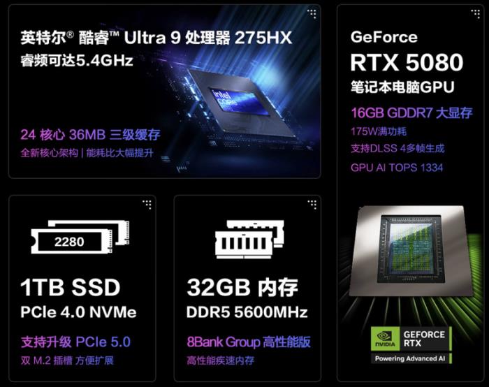 旗艦專業(yè)電競(jìng)本ROG槍神9超競(jìng)版搭載RTX? 5080，國(guó)補(bǔ)到手22999元