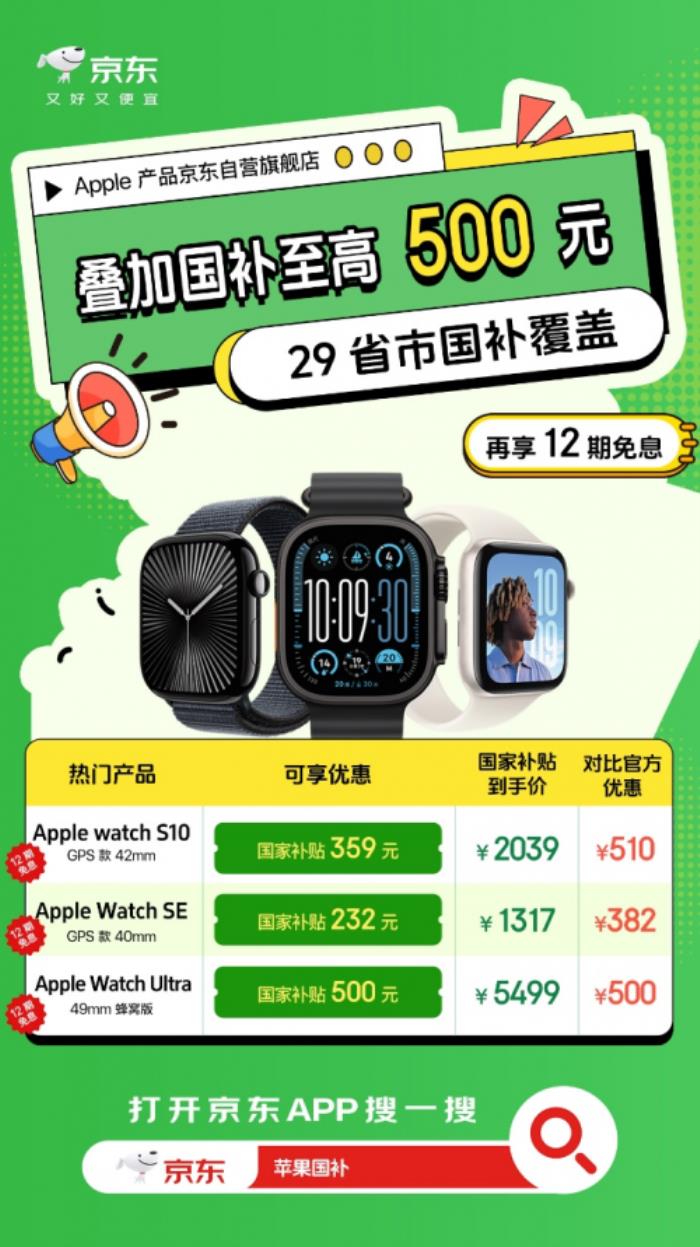 五一Apple購機(jī)看這里 京東“多補(bǔ)”力度領(lǐng)跑全渠道