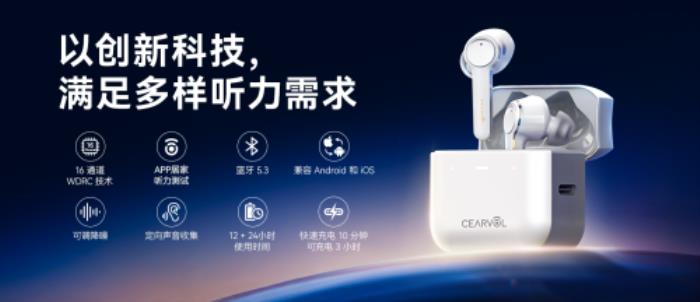 Cearvol深韻助聽器京東&天貓首發(fā)：以AI創(chuàng)新驅(qū)動，破局高價壟斷