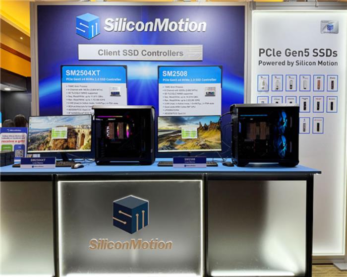 慧榮2025臺(tái)北電腦展推全新PCIe Gen5 SSD主控 能效比太強(qiáng)
