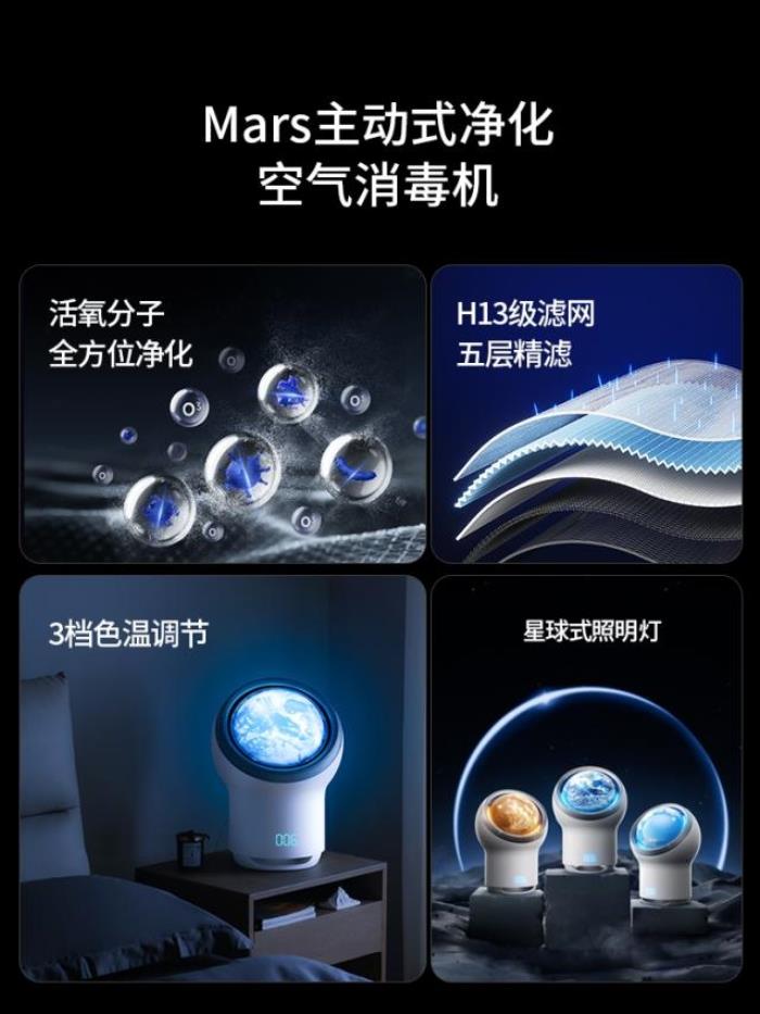 愛迪生Mars空氣凈化器：創(chuàng)新科技邂逅星球美學(xué)，重塑健康生活空間