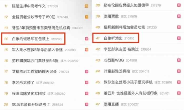 沖上熱搜！白象聽勸被網(wǎng)友點贊：務(wù)實、真誠才是真正的護城河