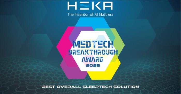 HEKA AI床墊問鼎全球大獎，榮膺2025 MedTech Breakthrough“最佳整體睡眠科技解決方案”