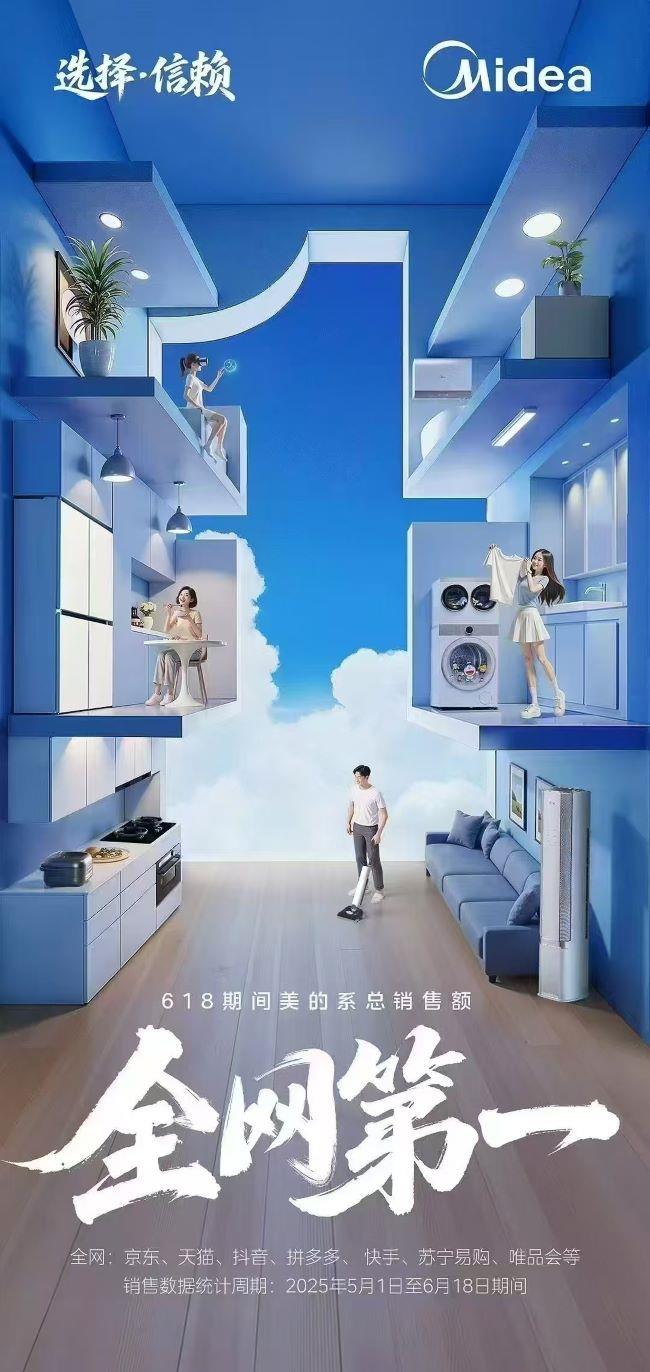 美的空調(diào)618多平臺(tái)銷量第一，以40周年技術(shù)沉淀驅(qū)動(dòng)行業(yè)升級(jí)