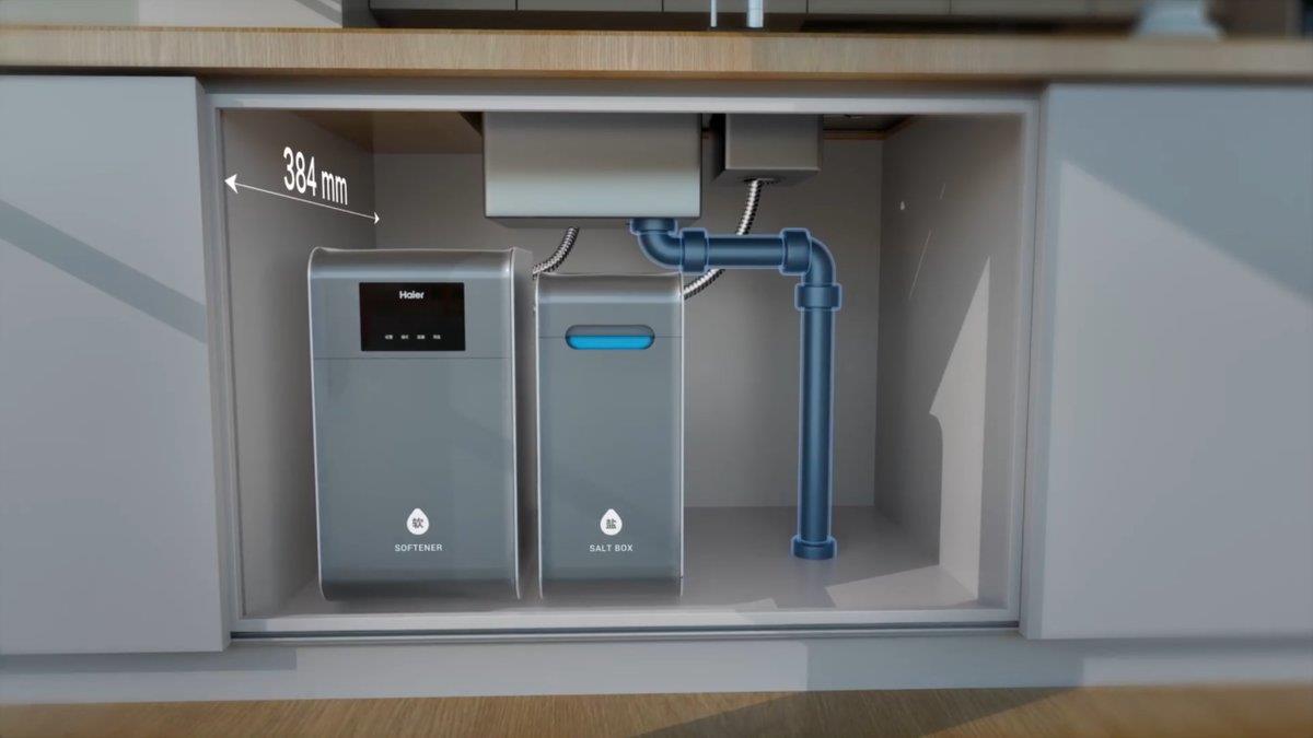 怕軟水機(jī)裝不下？海爾發(fā)布分體式軟水機(jī)不挑戶型